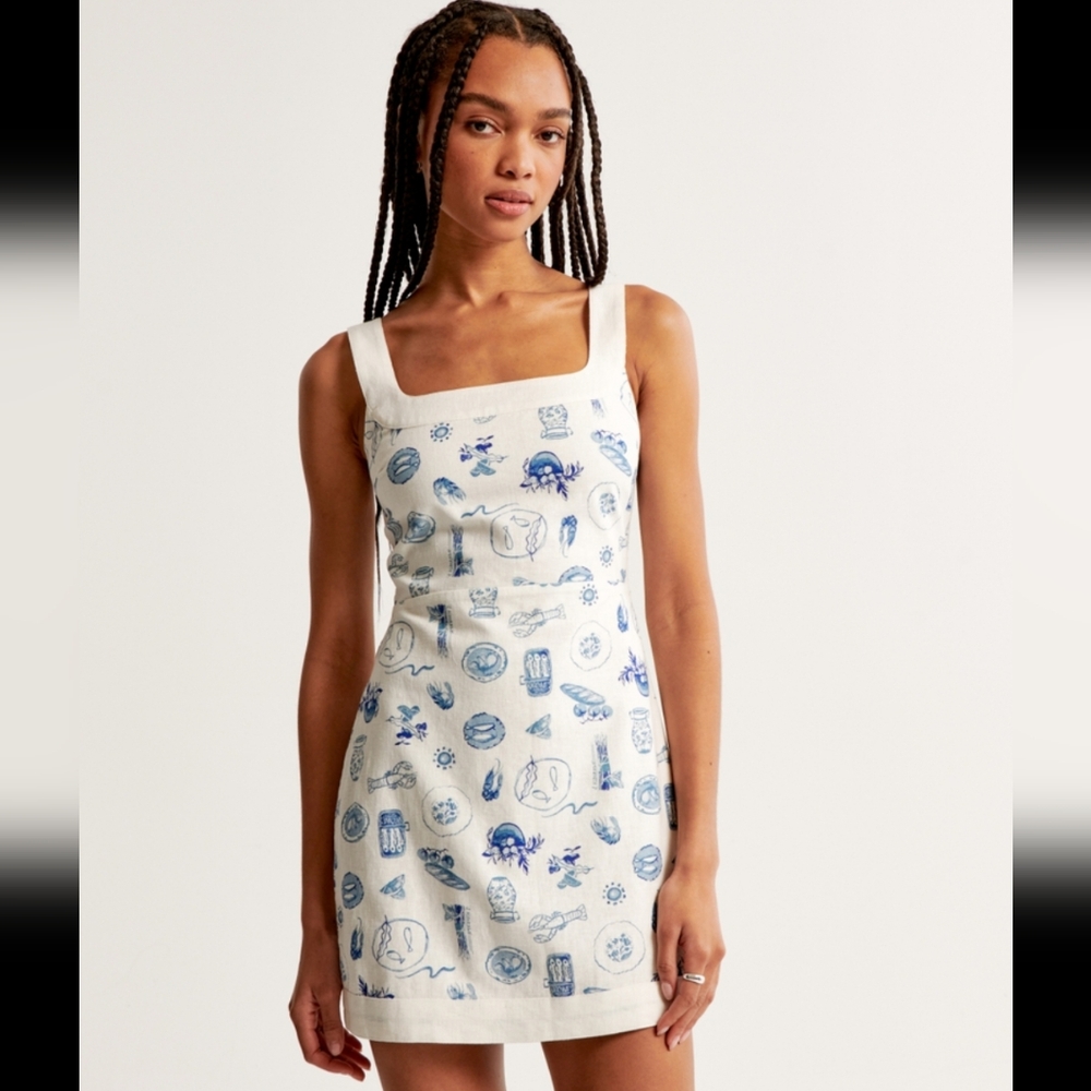 Abercrombie & Fitch linen blend Dress